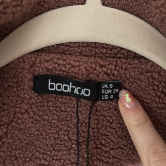 NWOT | BOOHOO PINK TEDDY MOTO JACKET REVOLVE ASOS - Picture 10 of 10